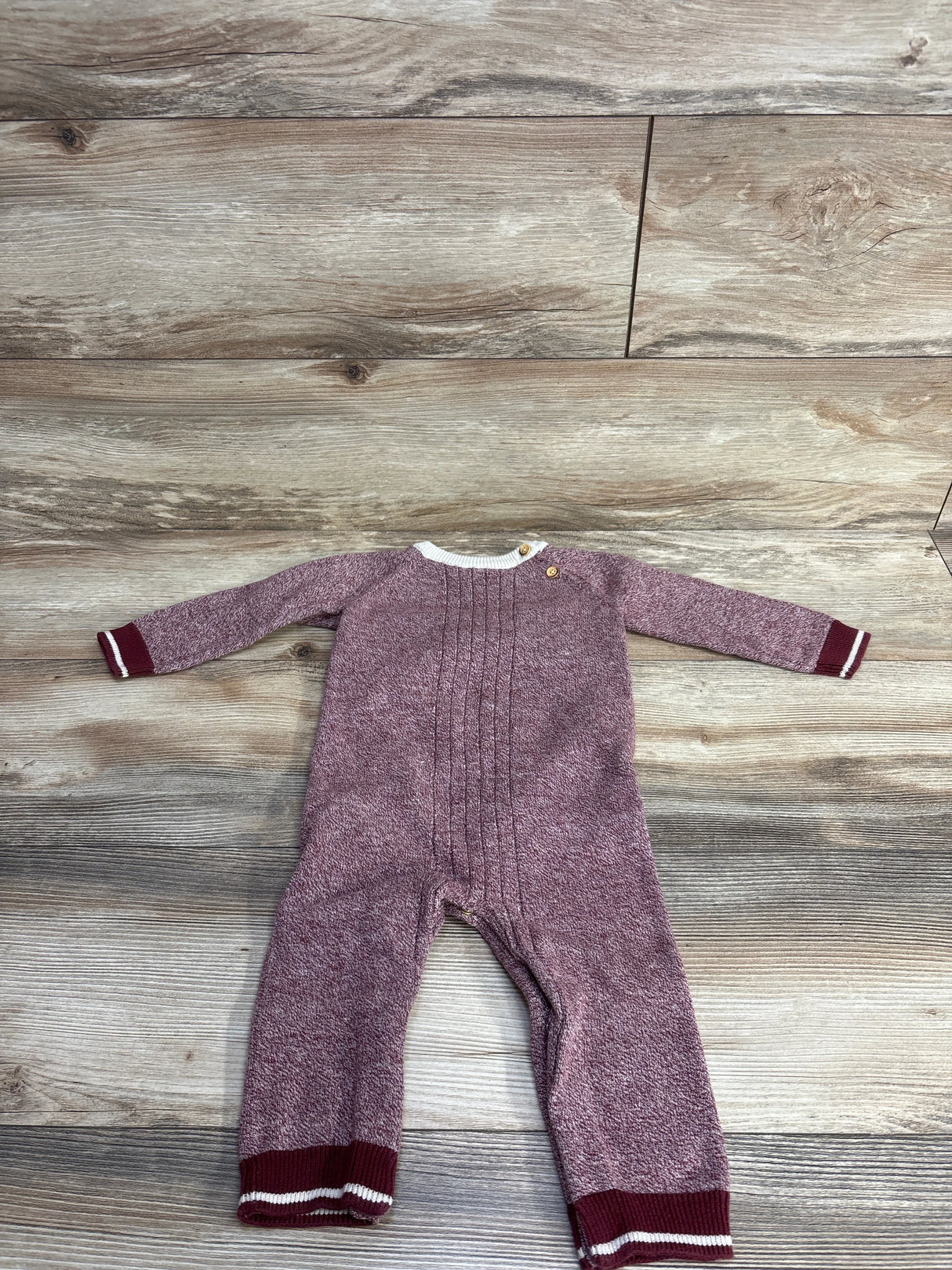 Cat & Jack Sweater Knit Coverall Red sz 12m
