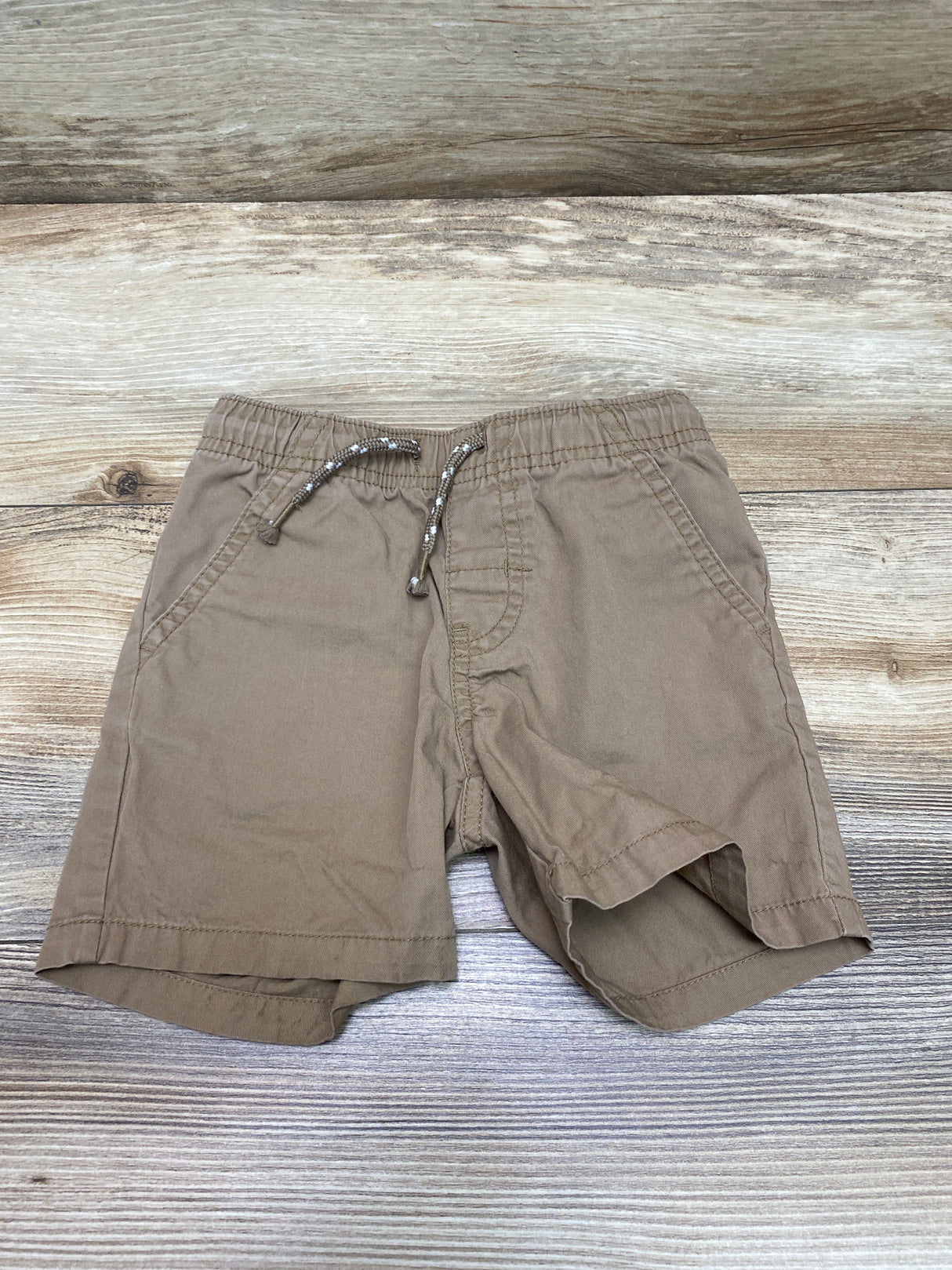 Cat & Jack Drawstring Woven Shorts Brown sz 2T