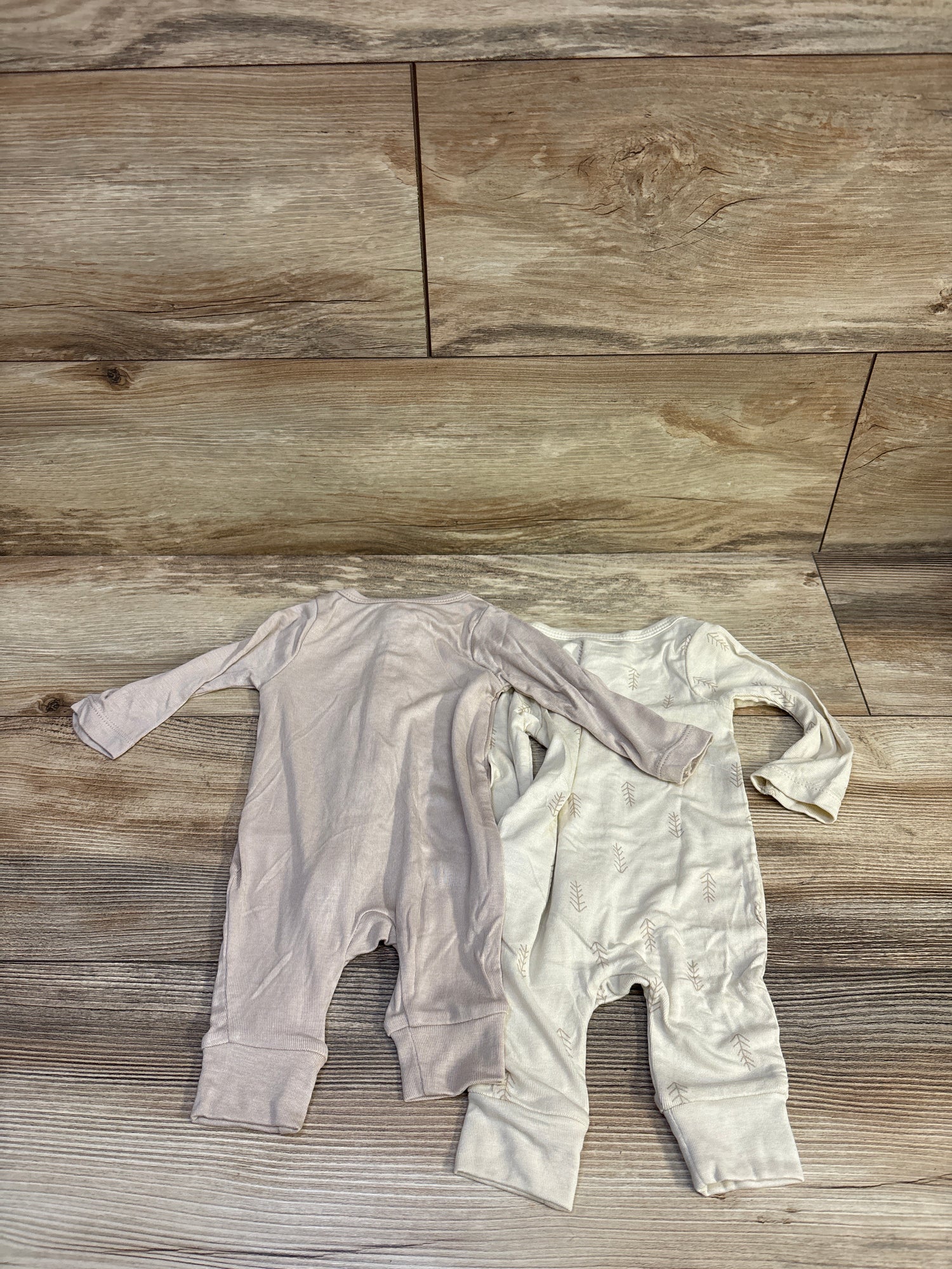 NEW Cloud Island 2pk So Very Soft Modal Sleepers Tan sz Newborn
