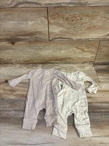 NEW Cloud Island 2pk So Very Soft Modal Sleepers Tan sz Newborn
