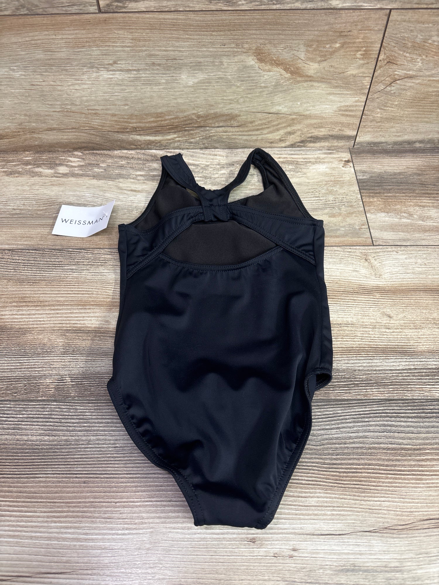 NEW Weissman Back-Cutout Leotard Black sz 4/5T