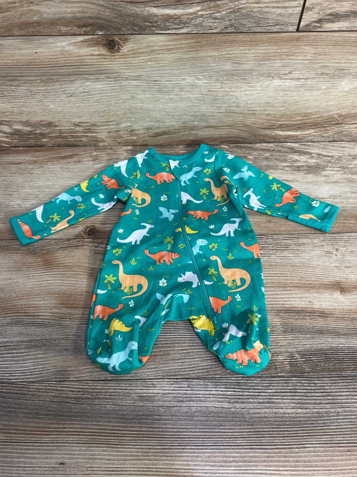 Wonder Nation Dinosaur Sleeper Green sz Preemie