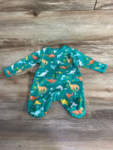 Wonder Nation Dinosaur Sleeper Green sz Preemie