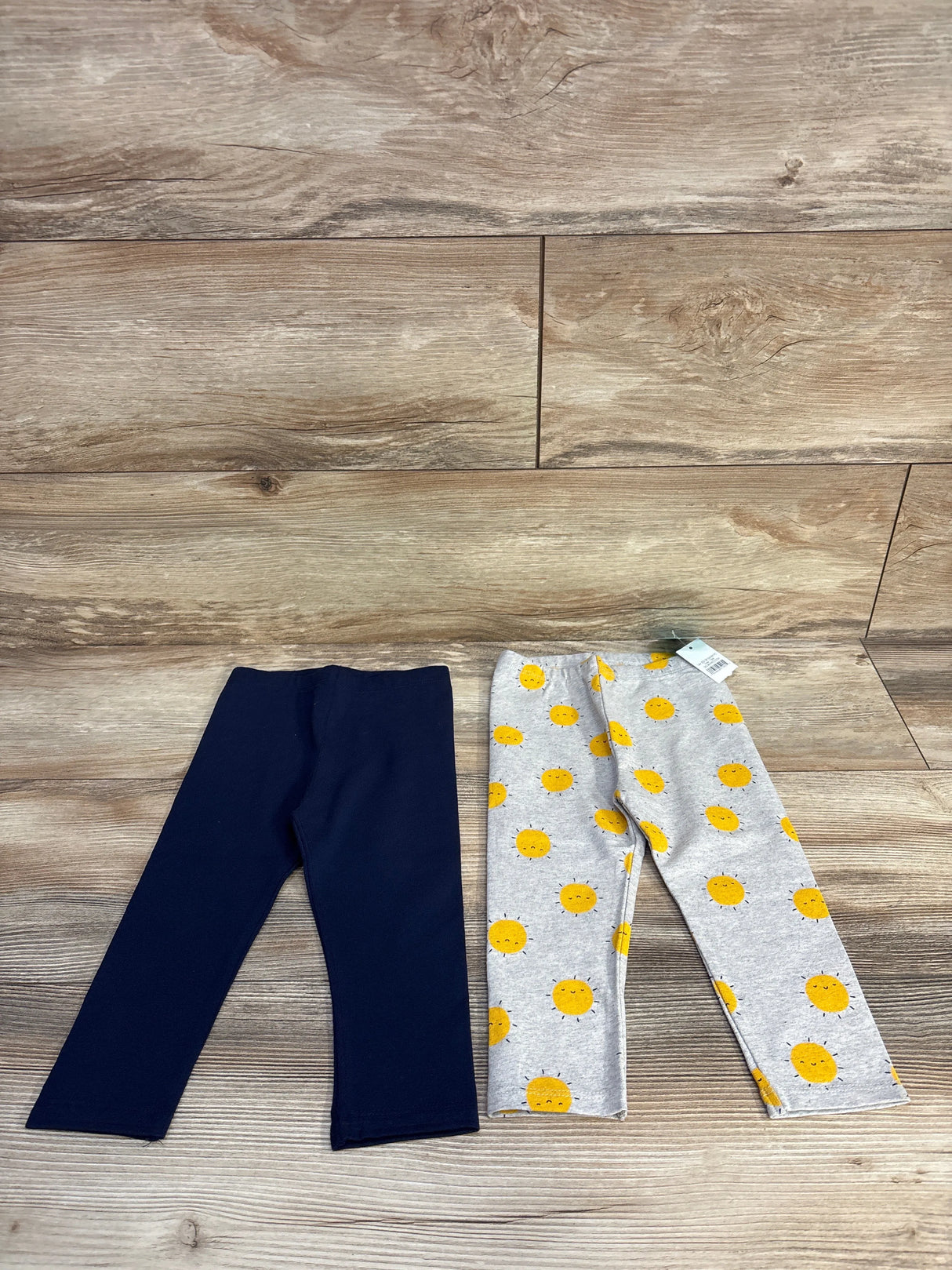NEW Mighty Goods 2pk Sunshine Leggings Grey sz 18m