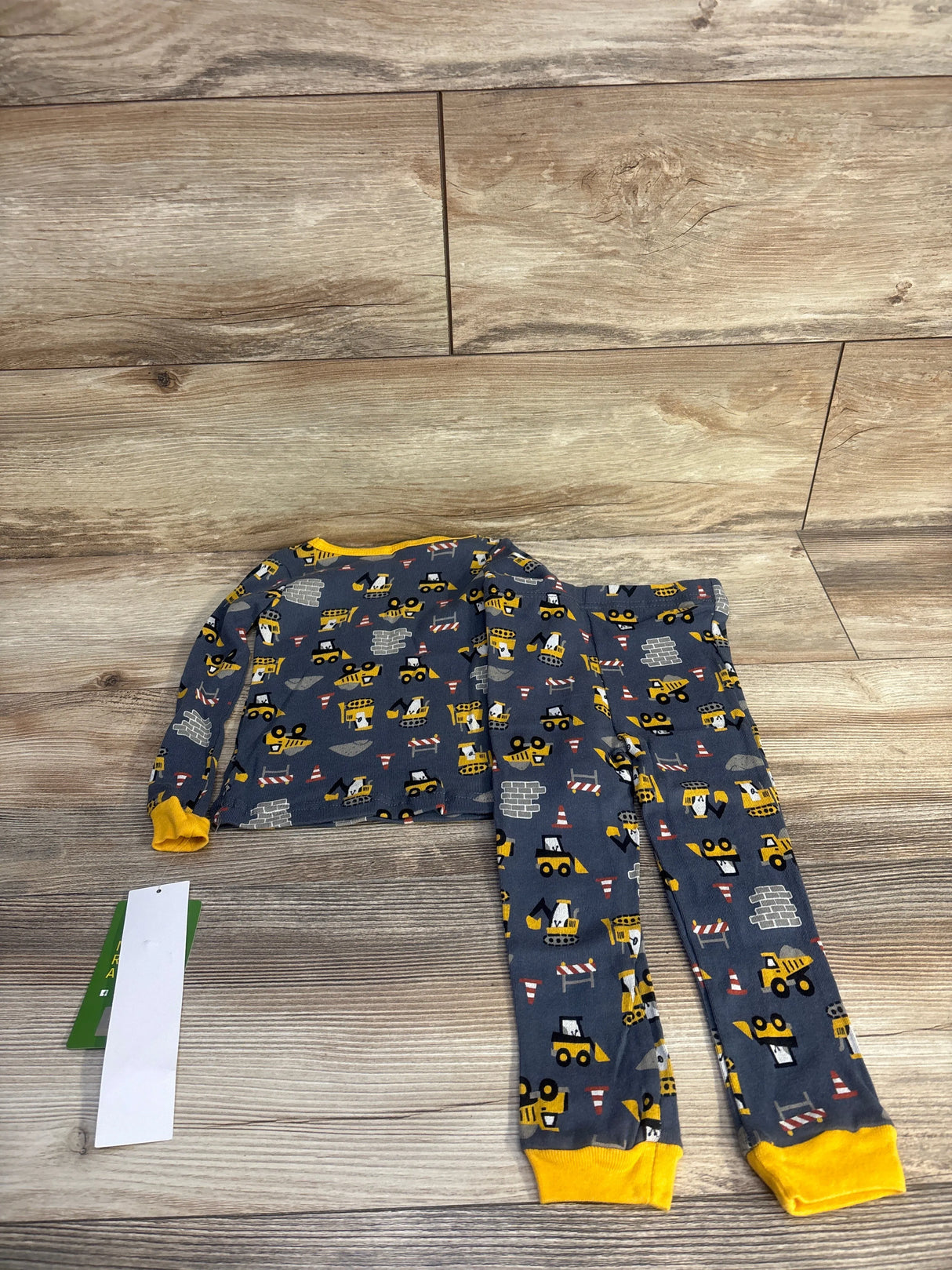 NEW John Deere 2pc Pajama Set Grey sz 2T