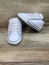 Converse All Star Leather Cribsters White Sz 3c