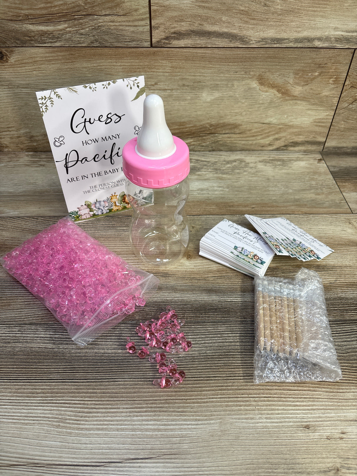 NEW Roowest Baby Shower Game - Guess How Many Pacifiers