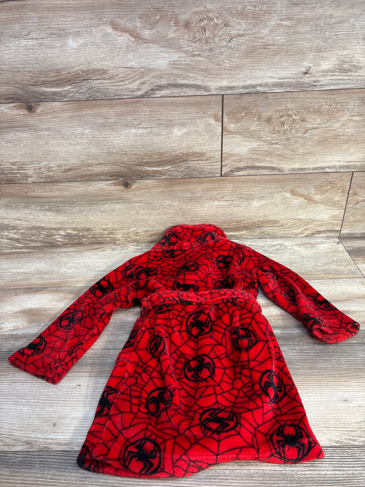 Marvel Boys' Across The Spiderverse Part One Plush Robe Red sz 4T