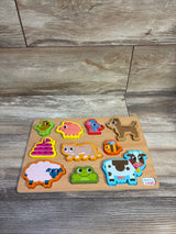 Chuckle & Roar Wooden Animal Puzzle 10pc