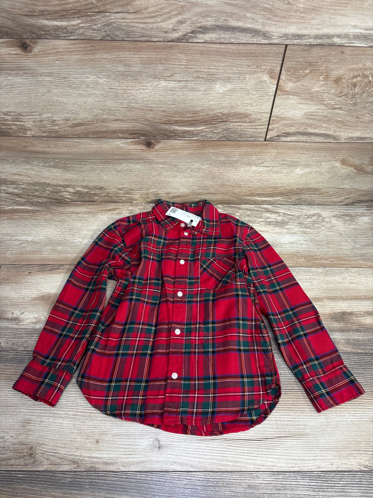 NEW L.O.G.G. Plaid Holiday Shirt Red sz 5-6