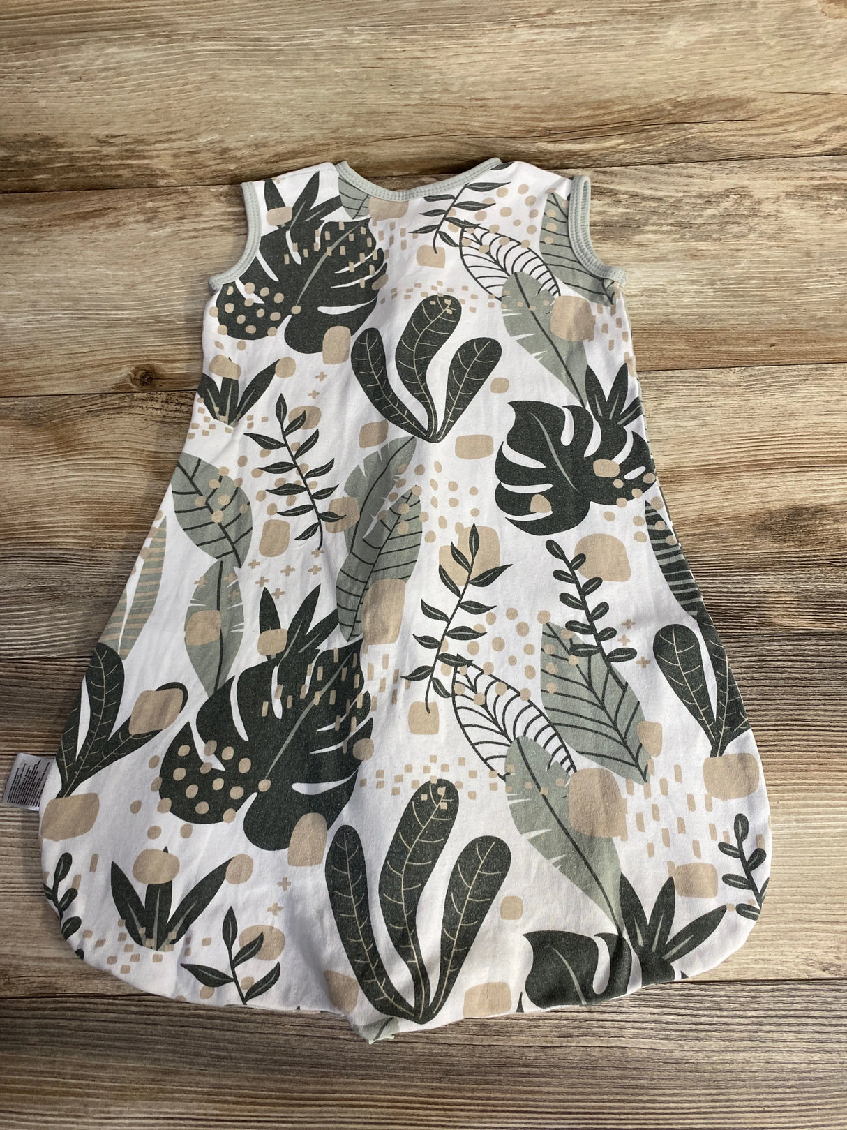 Yoofoss Plant Print Sleep Sack White sz 0-6m