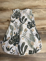 Yoofoss Plant Print Sleep Sack White sz 0-6m