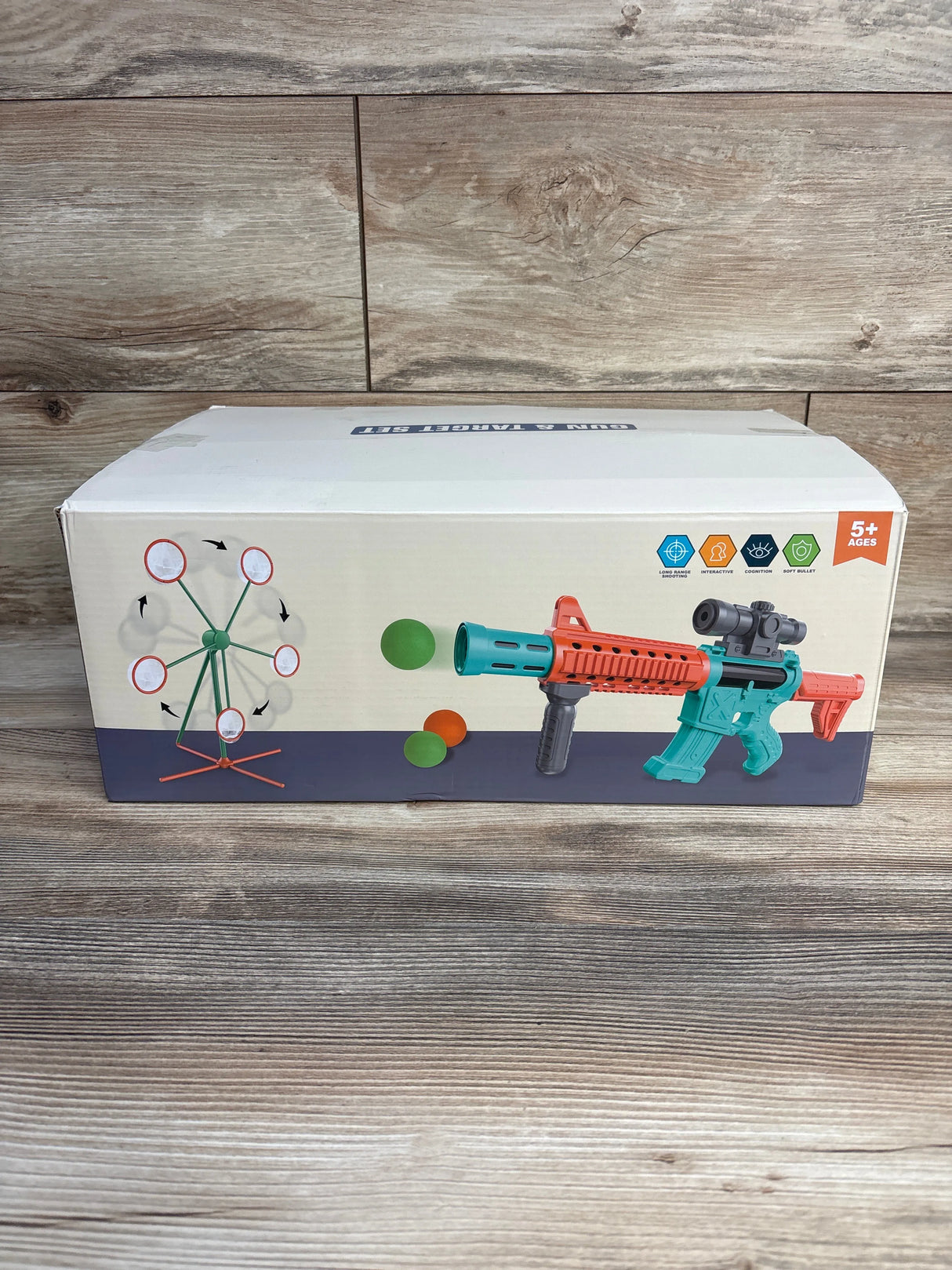 Gun & Target Set Ages 5+ - Me n Mommy To Be