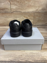 NEW Nike Force 1 Low EasyOn PS 'Triple Black' Sneakers sz 8c