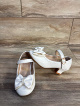 PANDANINJIA Mary Jane Low Heel Shoes White sz 10c