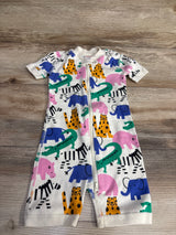 Hanna Andersson 2-Way Zip Shortie Sleeper Jungle Animals sz 18-24m