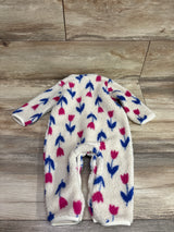 Carter's Floral Sherpa Coverall Beige sz 9m