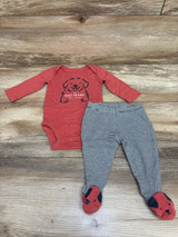 Carter's 2pc 'My Best Friend Has Paws' Bodysuit & Pants Set Red sz 3m