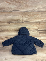 NEW H&M Quilted Puffer Jacket Navy sz 9m