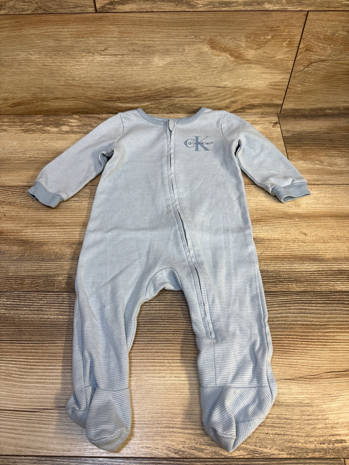 Calvin Klein Striped Sleeper Light Blue sz 3-6m