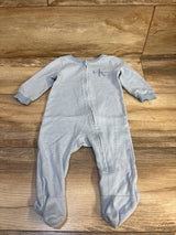 Calvin Klein Striped Sleeper Light Blue sz 3-6m