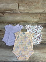 Nicole Miller 3pk Puff Sleeve Bodysuits White sz 3/6m