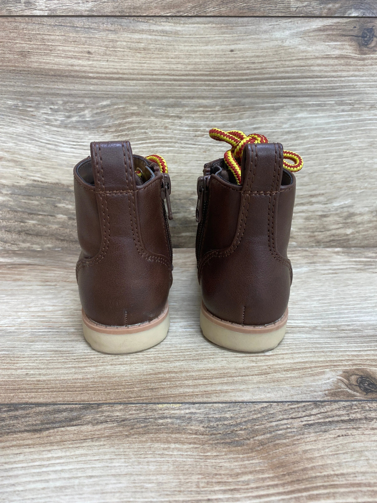 Cat & Jack Toddler Greyson Boots Brown Sz 5c