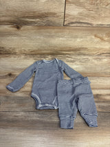 Just One You 2pc Striped Bodysuit & Pants Navy sz Newborn - Me n Mommy To Be