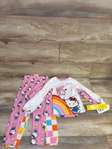 NEW Hello Kitty & Friends 4pc Pajama Set White sz 5T