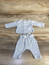 Carter's 2pc Button-Up Shirt & Pants Set Blue sz Preemie