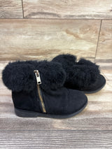 Self Esteem City Girl Faux-Fur Boots Black sz 9c