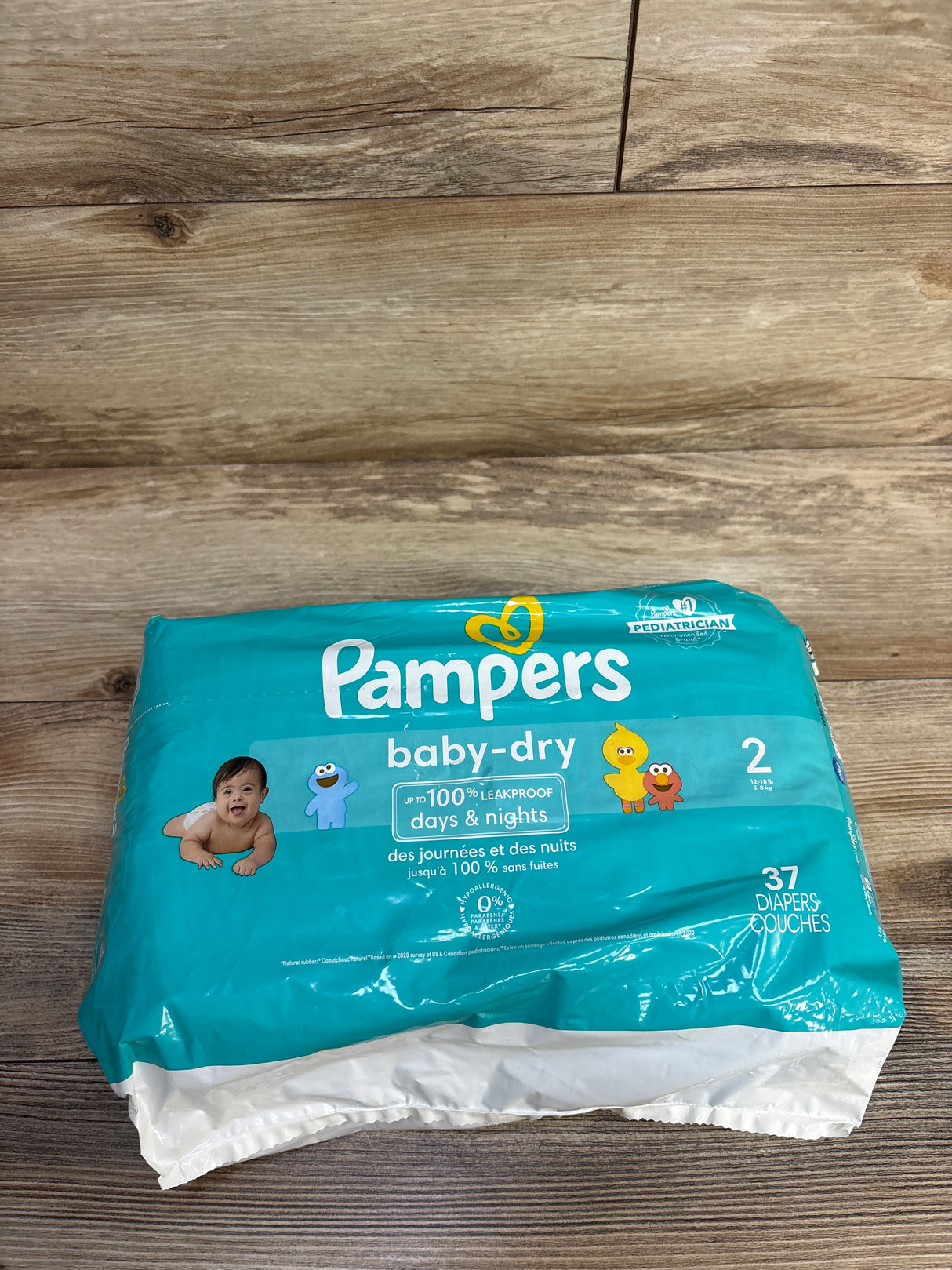 NEW Pampers Baby-Dry Diapers, Size 2 37ct.