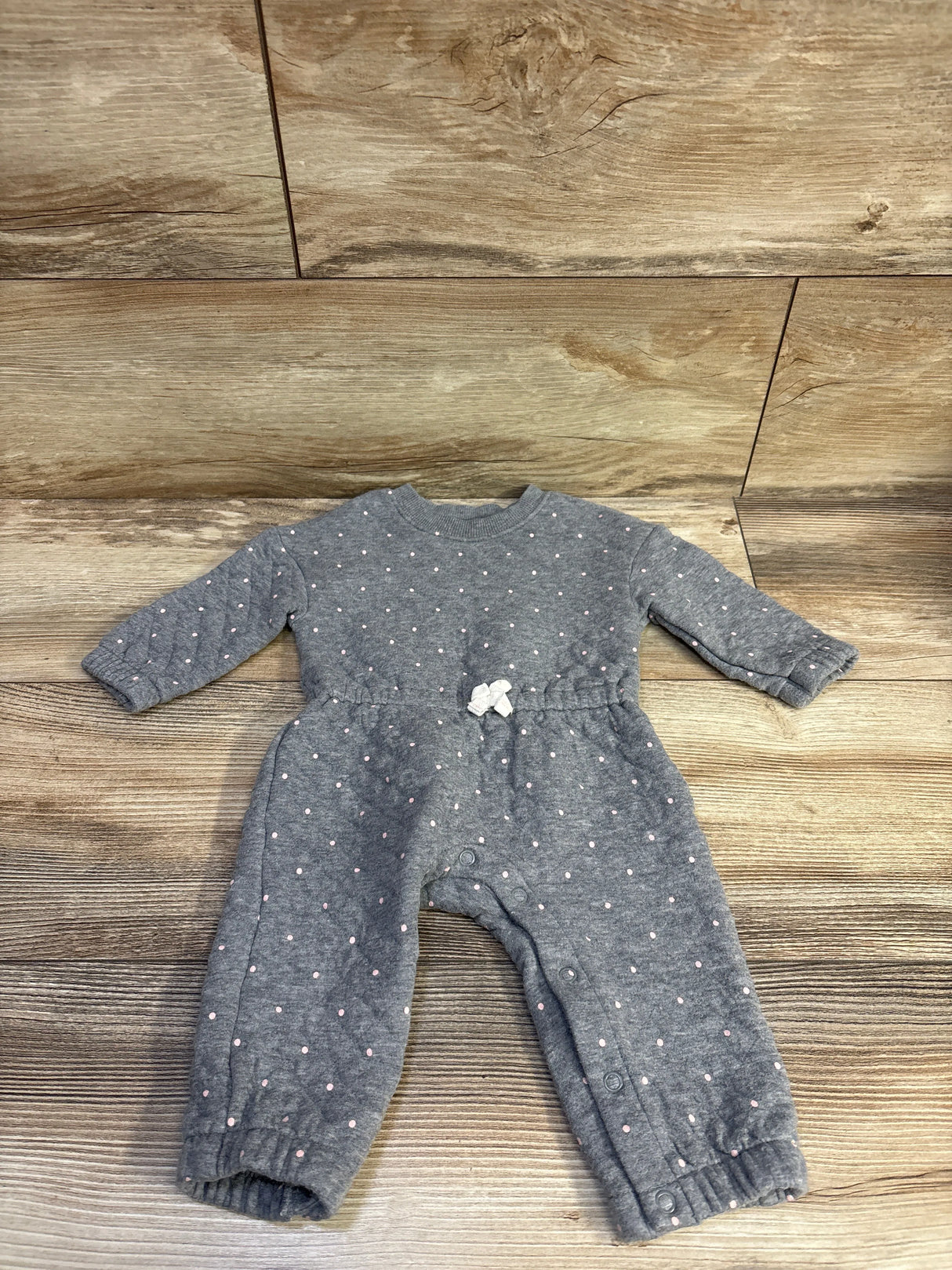 Carter's Quilted Coverall Grey sz 6m