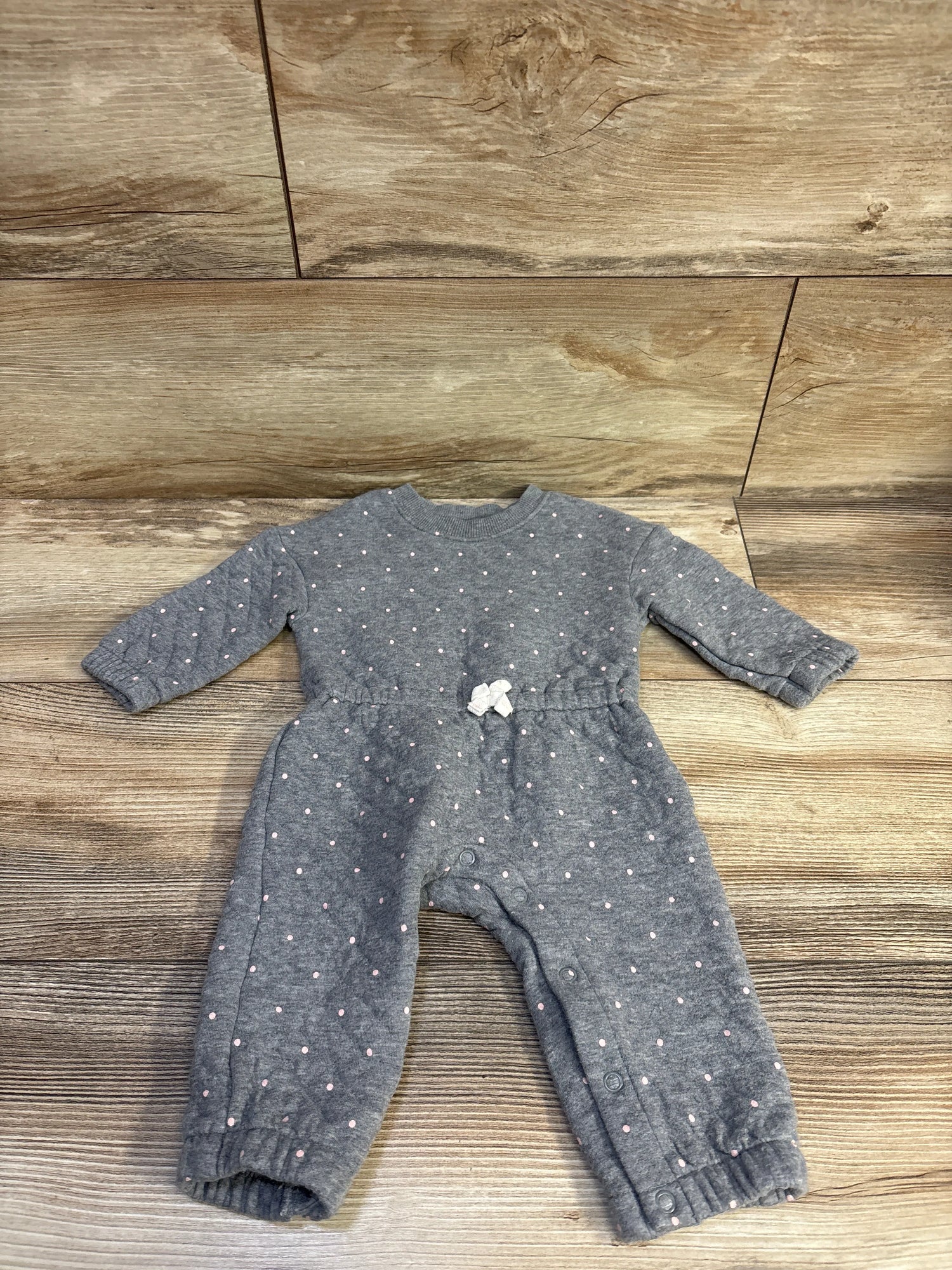Carter's Quilted Coverall Grey sz 6m