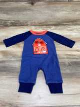 Cat & Jack Farm Coverall Blue sz Newborn