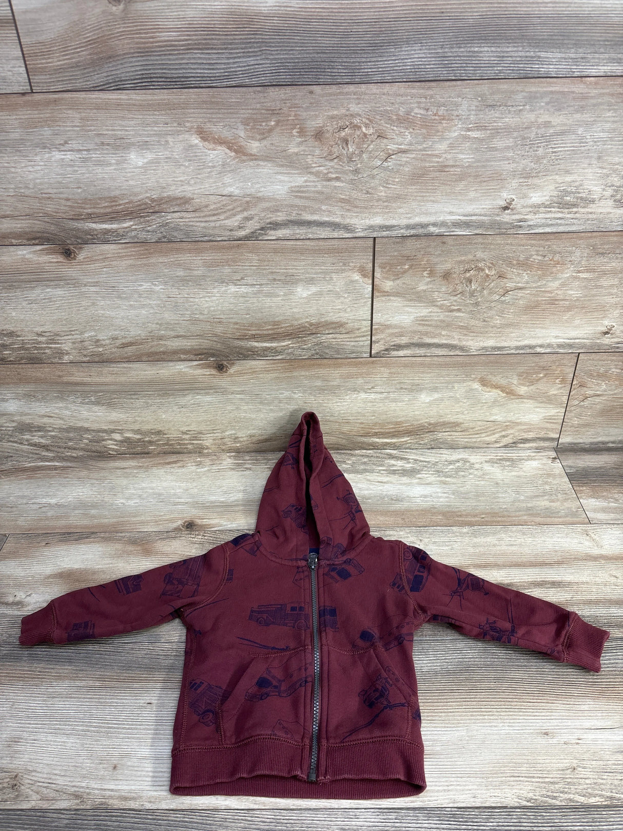 Carter's First Responder Full Zip Jacket Burgundy sz 18m
