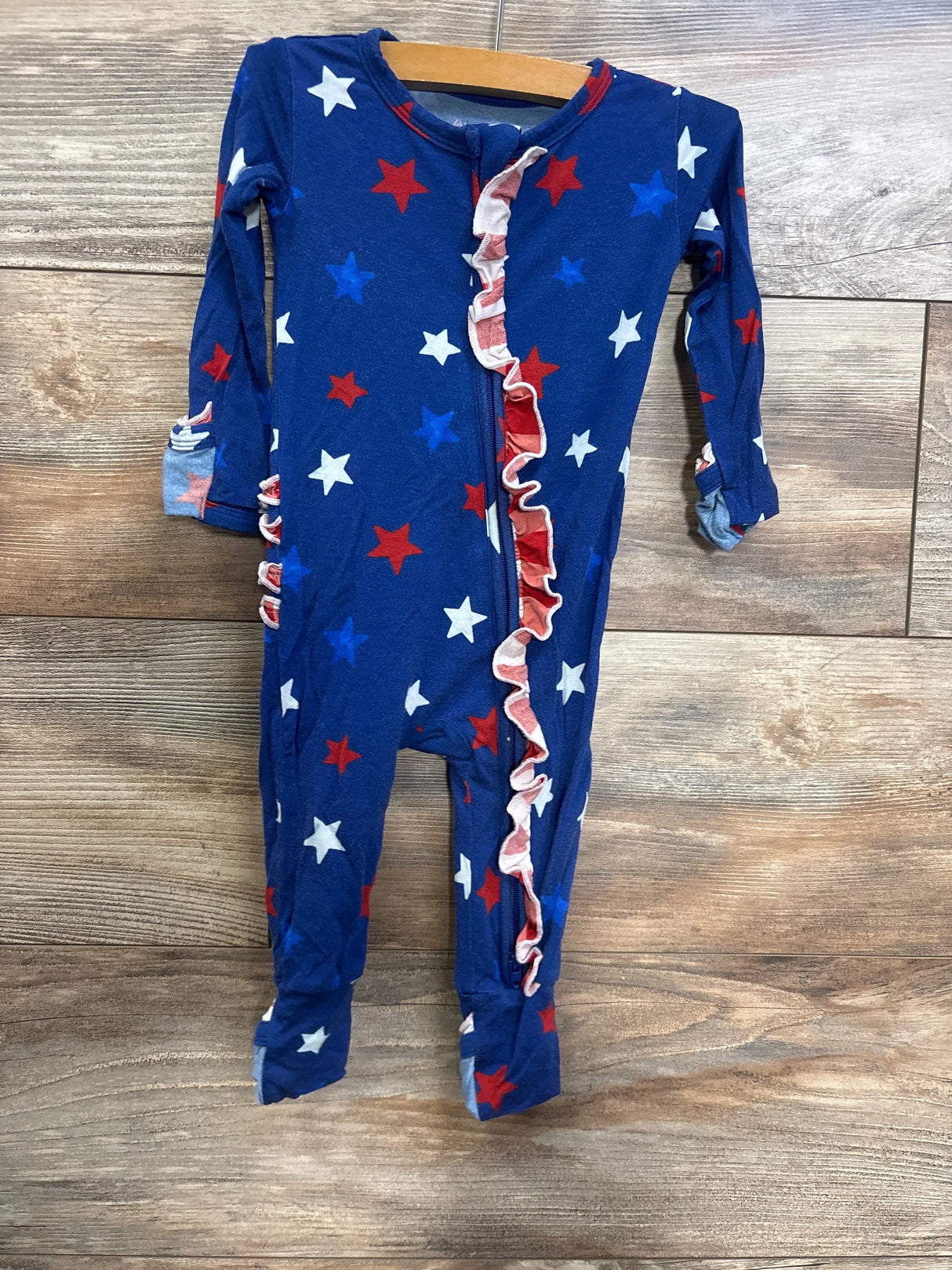 Gigi & Max Bamboo Fourth of July Sleeper Blue sz 12m