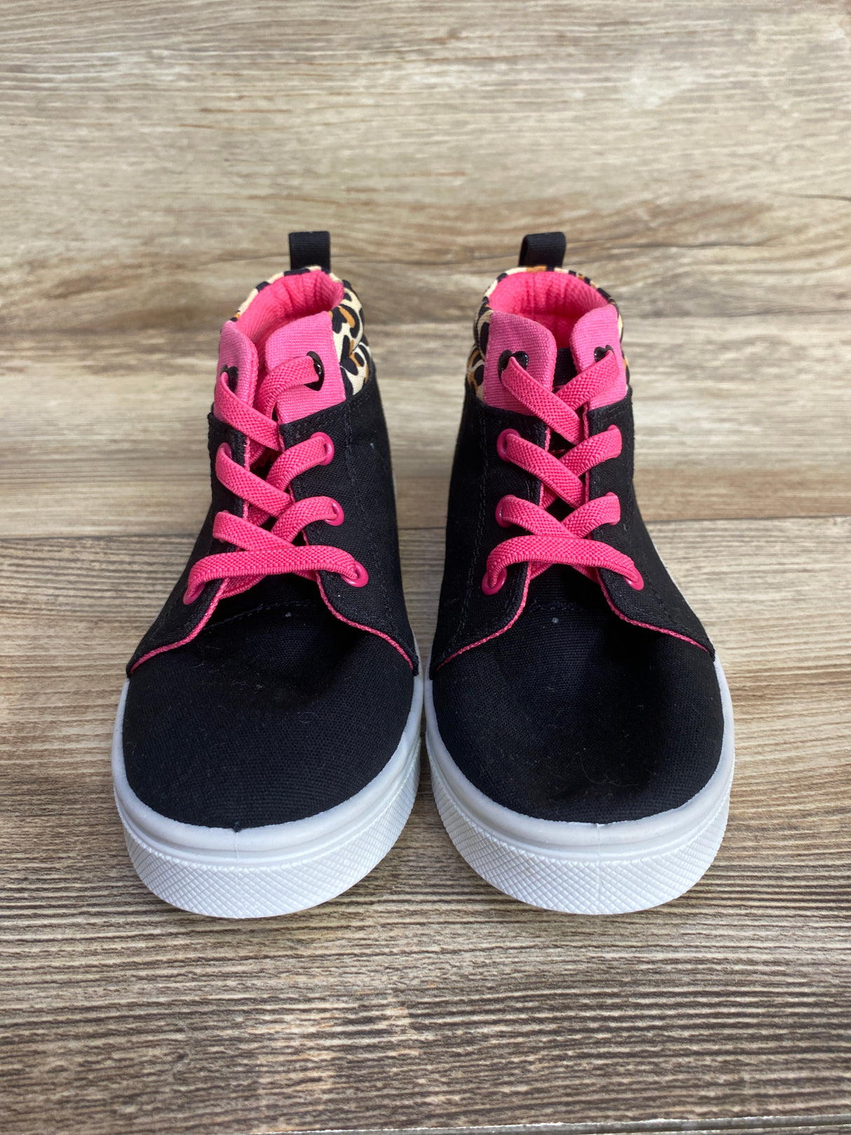 NEW Oomphies Sam G Slip-On Sneakers Black/Cheetah sz 10c