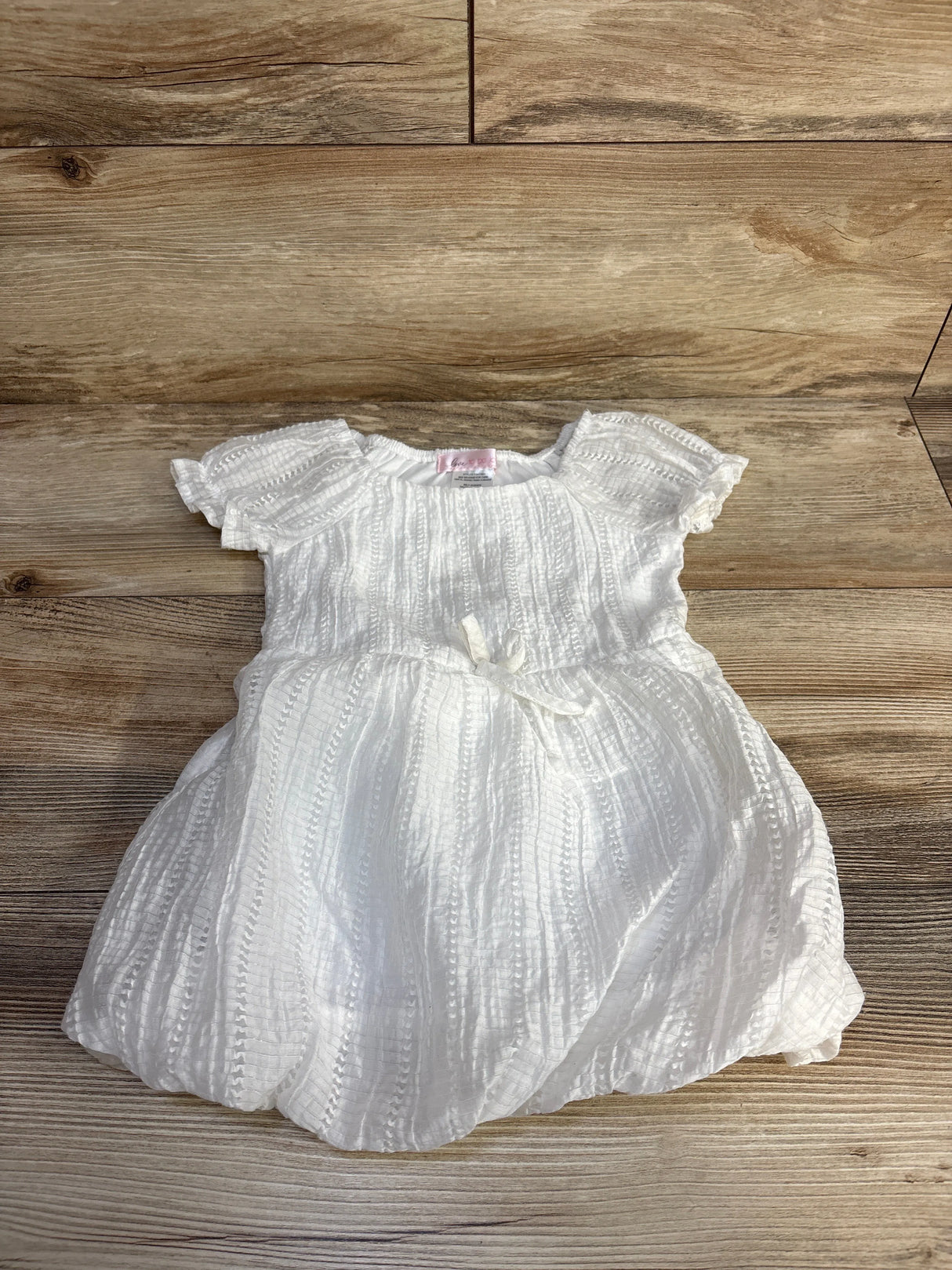 Love To Be Loved Puff Sleeve Dress White sz 2T - Me n Mommy To Be