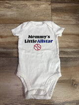 Just One You Mommy's Little Allstar Bodysuit White sz 6m