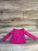 NEW Okie Dokie Ruffle Long Sleeve T-Shirt Catalina Pink sz 2T