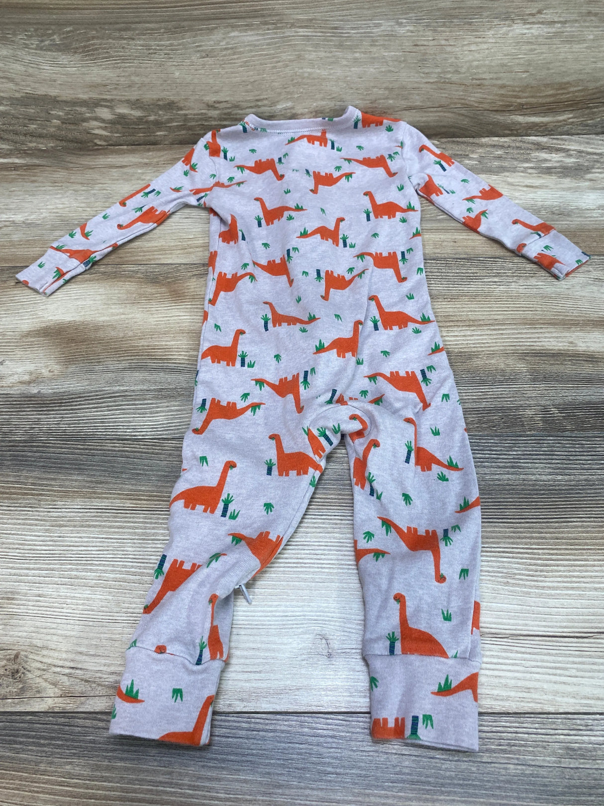 Old Navy Dino Footless Sleeper Grey sz 12-18m