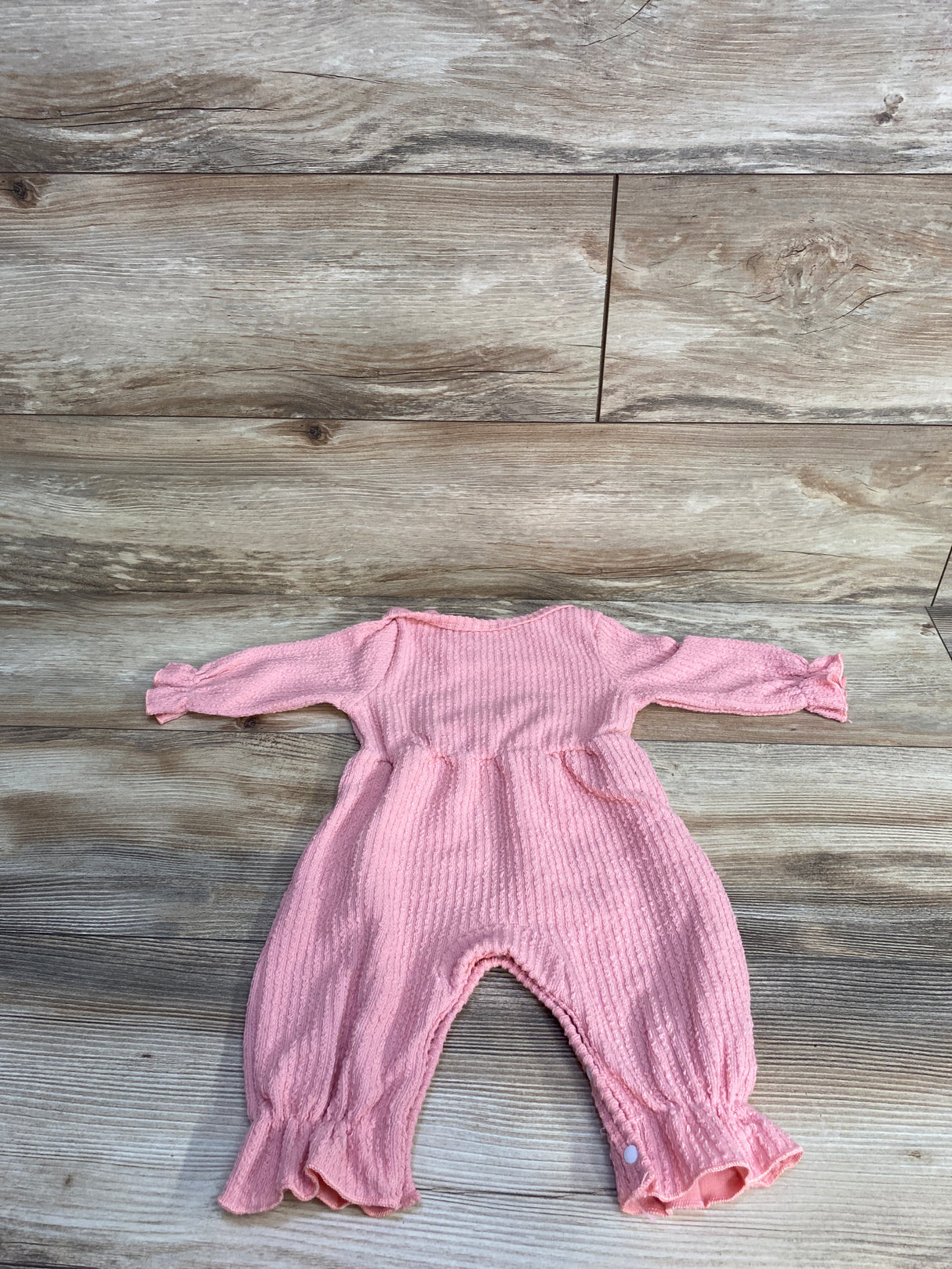 Textured Bow Coverall Pink sz 0-3m