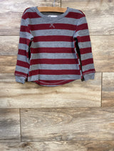 Epic Threads Thermal Striped Shirt Grey sz 4T