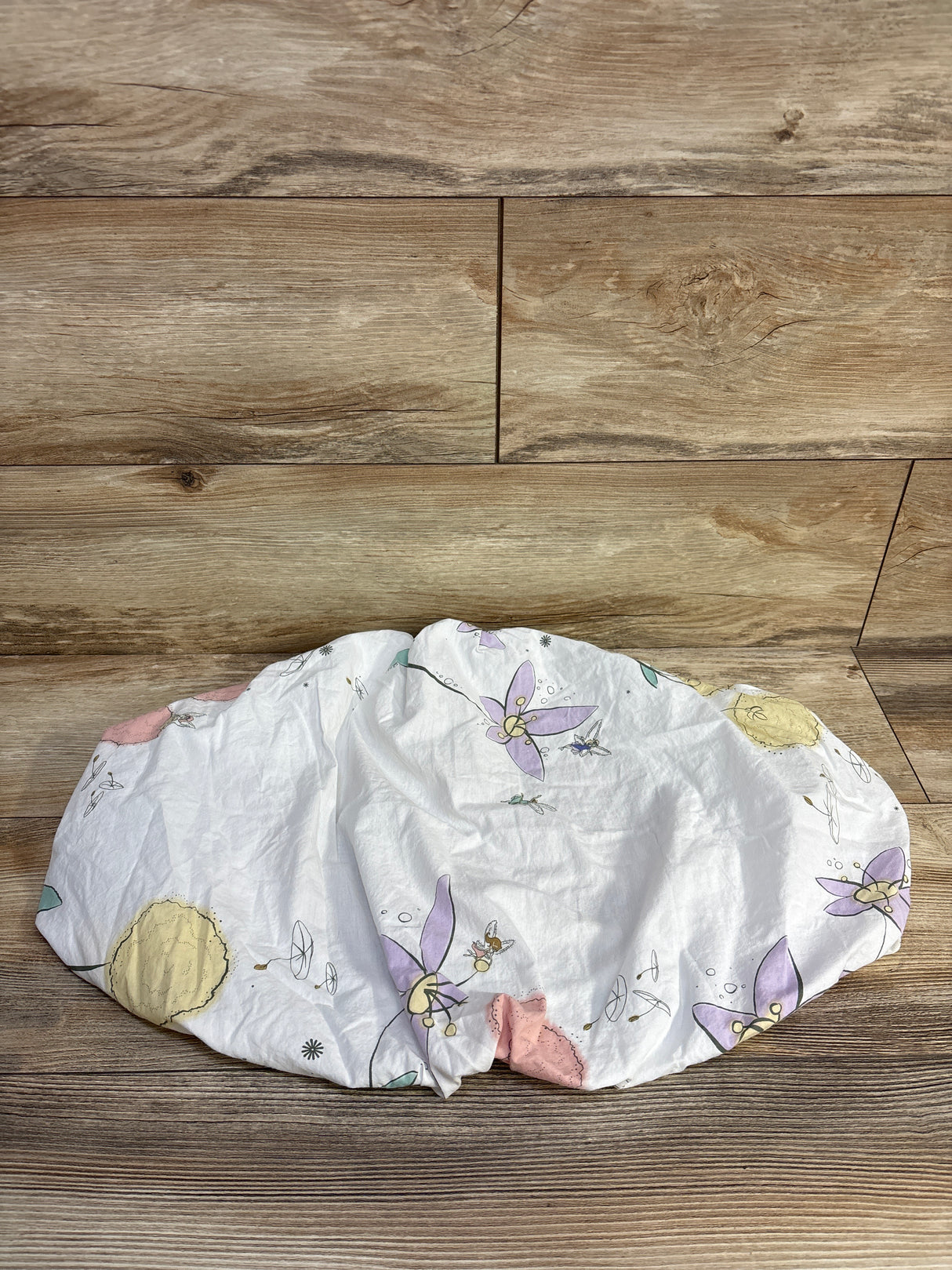 Jump Off Jo Fitted Bassinet Sheet, White Floral
