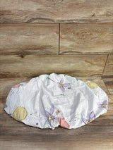 Jump Off Jo Fitted Bassinet Sheet, White Floral