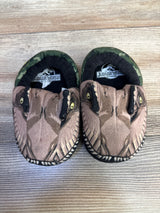 Jurassic World T-Rex Slippers Brown sz 7/8c