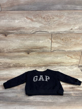 Baby Gap Logo Pullover Sweatshirt Black sz 18-24m