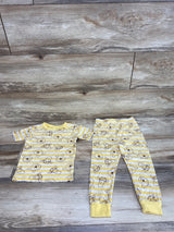 Disney 2pc Winnie The Pooh Pajama Set Yellow sz 4T