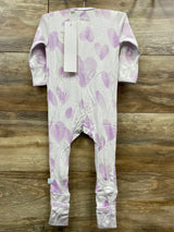 NEW Dreamland Baby Bamboo Sleeper Heart Print White sz 9-12m